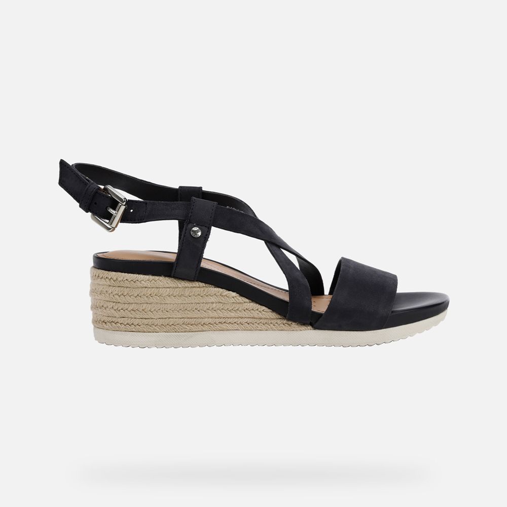 Geox Bayan Sandalet Lacivert - Ischia Corda - KIH-798105